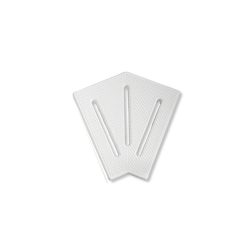 Кутовий елемент Aquaviva KK-25-2 Classic для переливної решітки 45° 245/25 мм (білий) Київ - фото 1