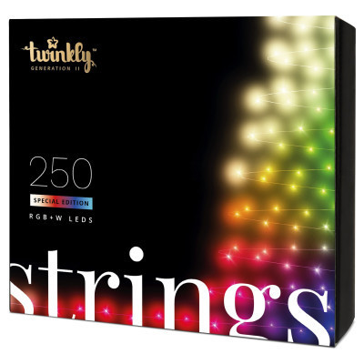 Гірлянда Twinkly Smart LED Strings RGBW 250, BT+WiFi, Gen II, IP44, кабель пр (TWS250SPP-TEU) Вінниця - фото 1