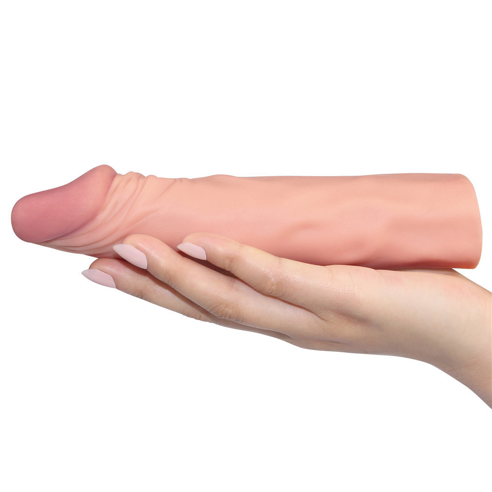 Насадка на член - Pleasure X-Tender Penis Sleeve Add 2" Flesh Sex Aura Київ - фото 5