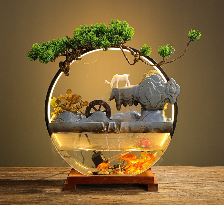 Подставка для благовоний 50х47 см, декоративный водопад, АКВАРИУМ, светильник, подставка для благовоний 5в1!! Кременчуг - изображение 3