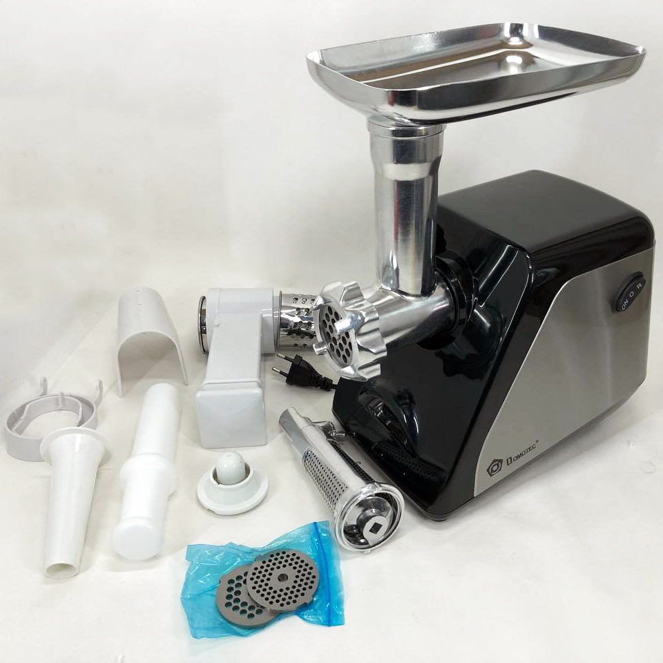Топ м'ясорубок DOMOTEC MS-2024 3000 Вт, Електром'ясорубки з металевими шестернями CG-38 Львів - фото 15