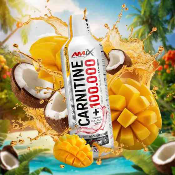 Жироспалювач Amix Nutrition Carnitine 100.000 1000 мл, Mango-Coconut Луцьк