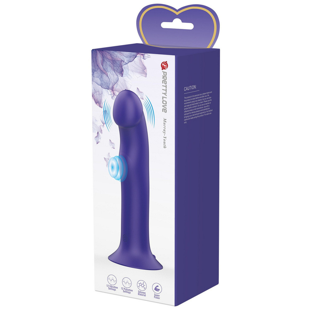 Вібратор PRETTY LOVE Murray - Youth, 12 pulse wave settings 12 vibration functions Suction base Sex Aura Київ - фото 8