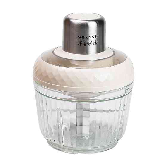 Sokany Чопер подрібнювач Sokany SKYM7032W 2в1 з чашами 0.5 і 1.5 л 800 Вт Білий Коломия