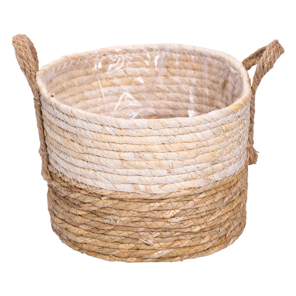 Набір кошиків для зберігання речей 3 (шт) універсальні плетені 1.5/2/3 літри Коричневий HP-41-8 Київ - фото 5