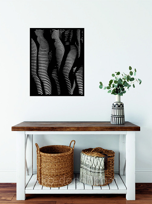 Декоративное настенное Панно «Женское тело», Декор на стену 110*88 см, Черный Киев - изображение 10