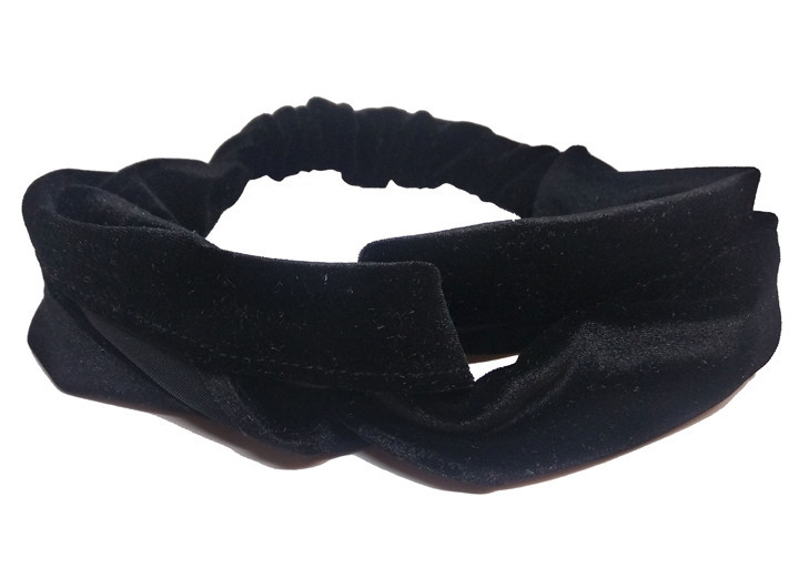 Пов'язка на голову жіноча чорна Київ - фото 1