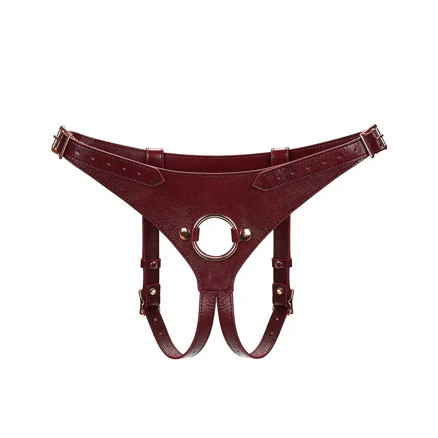 Трусики для страпона Liebe Seele Wine Red Strap on Harness Львів - фото 1