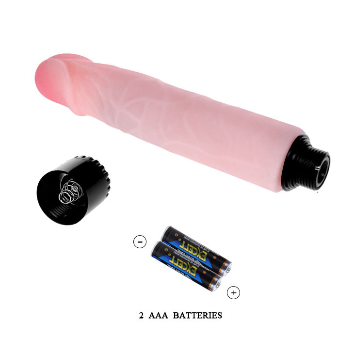 Вібратор реалістичний Baile The Realistic Cock, бежевий, 21.5 х 4 см Sex Aura Київ - фото 7