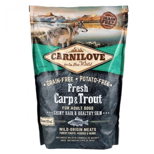 Корм сухой Carnilove Fresh Carp and Trout for Adult dogs для взрослых собак всех пород с карпом и форелью 1,5 кг Киев - изображение 3