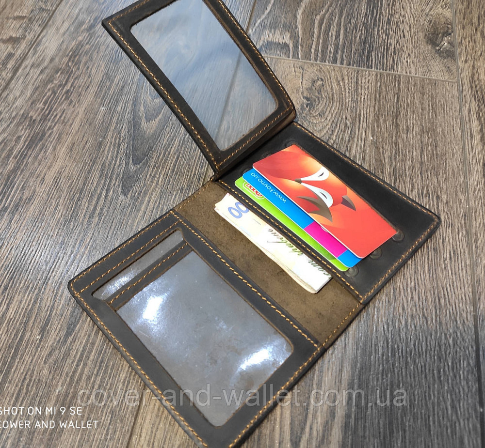 Обкладинка з натуральної шкіри на авто документи та техпасорт ручної роботи Київ - фото 6