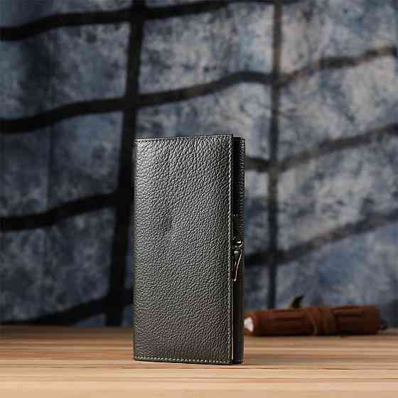 Стильний гаманець для жінок з монетницею із натуральної шкіри ST Leather 23106 Зелений Київ