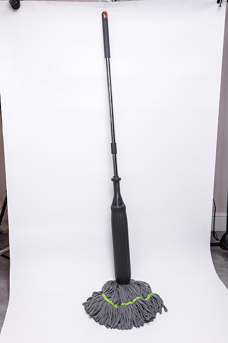 Швабра для миття підлоги універсальна швабра для прибирання кругла Синій HP-35015-44 Коломия - фото 5