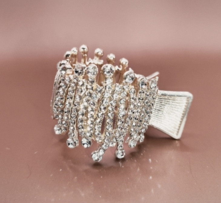 Затискач для волосся Золотистий Сміла - фото 6