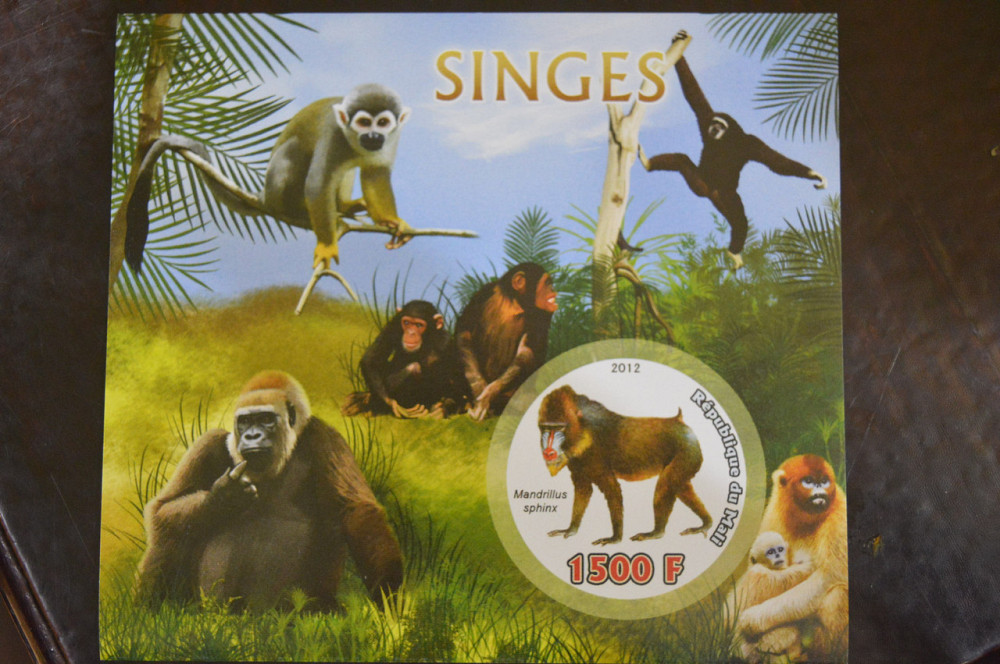 Мали. Марки. Фауна. Блок. 2015 год (В-3) Полтава - изображение 1