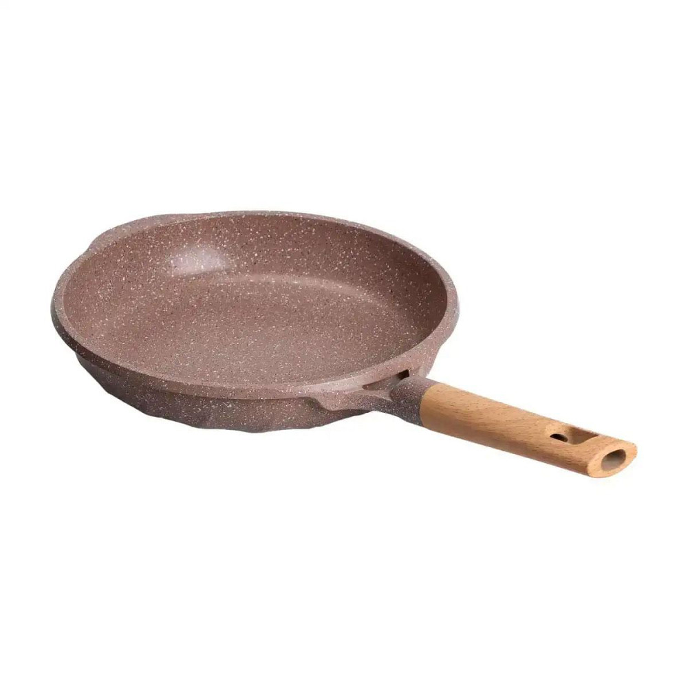 Алюминиевая сковорода 1,5 л, мраморное антипригарное покрытие, Ø 26 см, толстое дно, кофейный MGC HP-4-419CO Киев - изображение 3