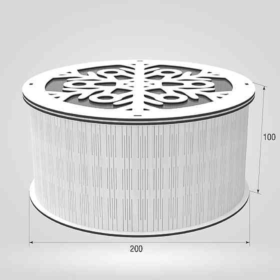 Подарункова коробка EKOSTAR d200 h100 Київ