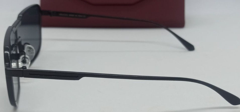 Брендові стильні чоловічі окуляри чорні в чорній метал оправі. Київ - фото 2