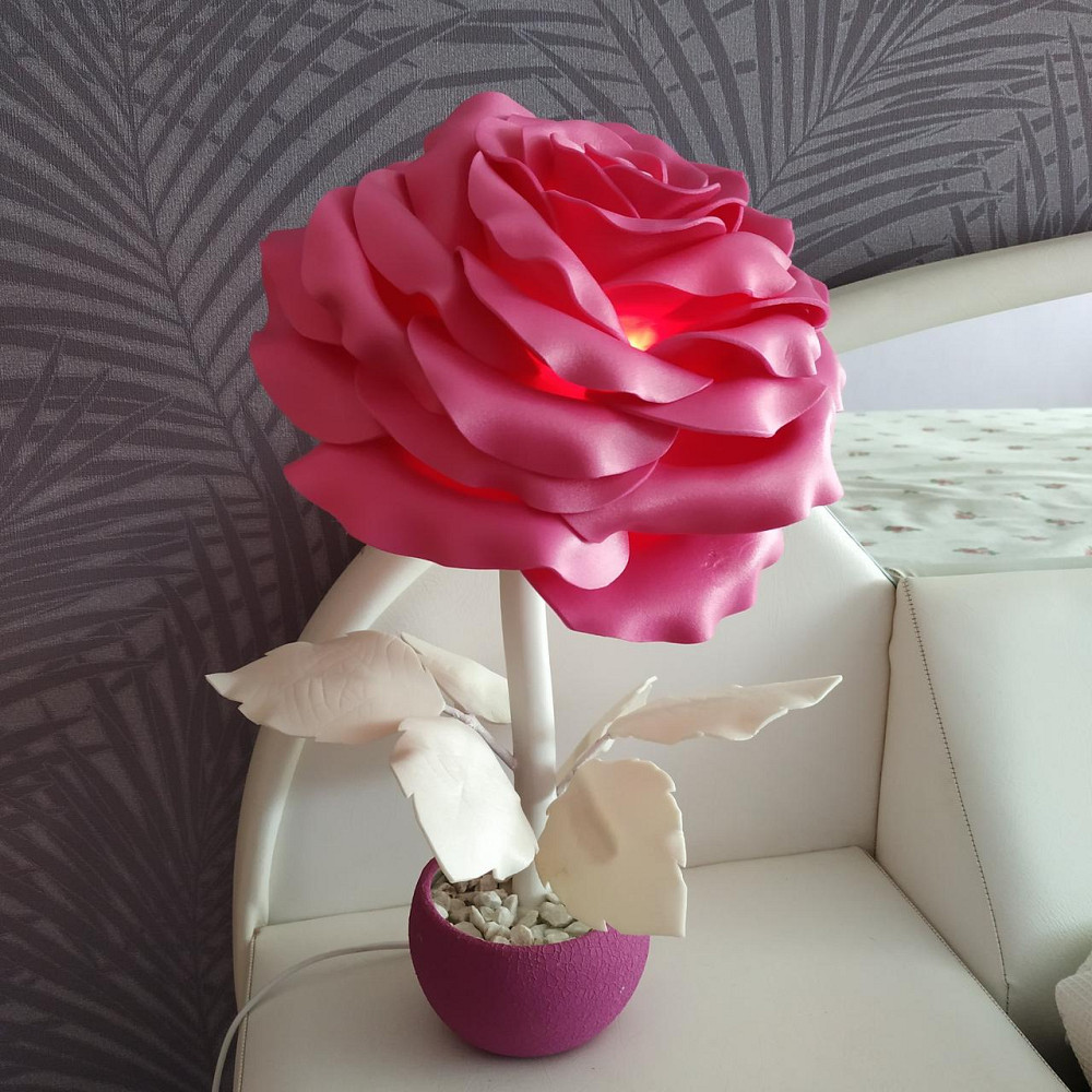 Світильник-нічник "Пурпурна троянда" Дніпро - фото 4