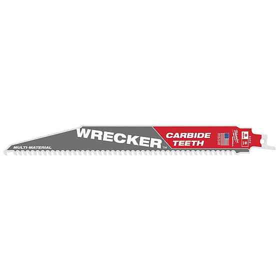 Полотно для шаб. пили WRECKER CARBIDE MILWAUKEE, 230мм/ крок зуба 4,2мм, (заміна на 48475242) Одеса