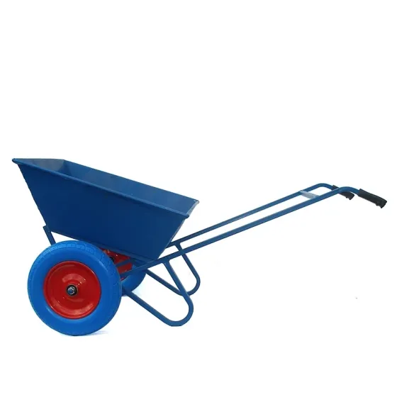 Тачка строительная ТСД-350ПН двухколесная усиленная, объем 90 л, груз до 250 кг, колеса пневматические 350 мм. Харьков