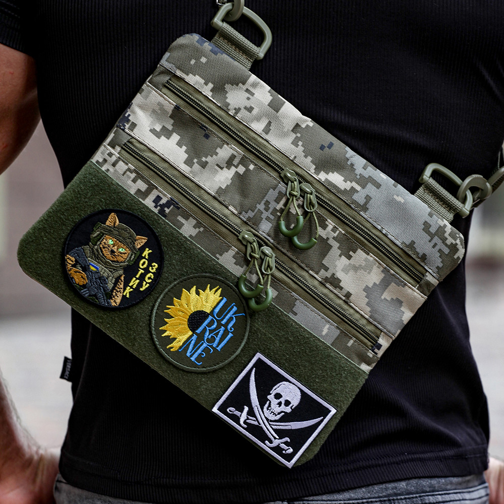 Сумка чоловіча тактична сумка нагрудна тактична для чоловіків на плече IB-23 Івано-Франківськ - фото 8