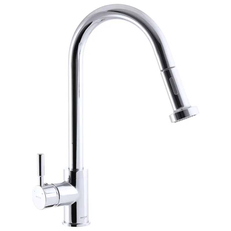 Кухонний змішувач з висувним душем Mixxus Premium Hans 014 (MI2882) Харків - фото 1