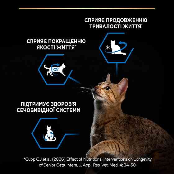 Сухий корм PRO PLAN Sterilised Senior 7+ Longevis для стерилізованих котів від 7 років, з індичкою, 10 кг Київ