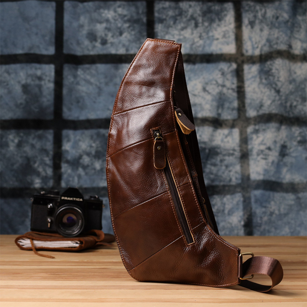 Мужская сумка с большим количеством карманов из натуральной кожи Vintage 22962 Коричневый Киев - изображение 10