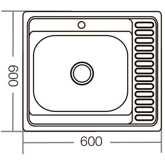 Мийка кухонна Zerix Z6060R-06-160E    ( ZM0577 ) 34292 Харьков
