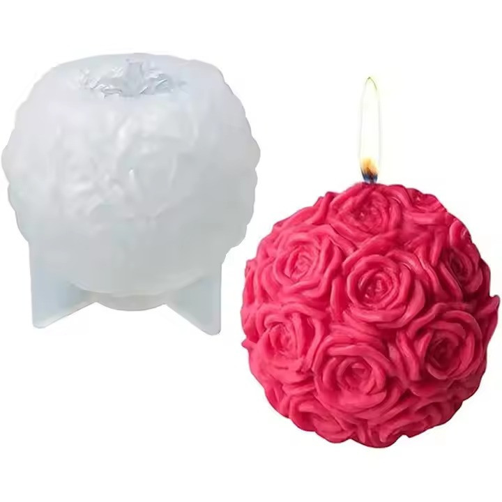 Силиконовая форма для изготовления свечей 8.2 x 6.8 cм 