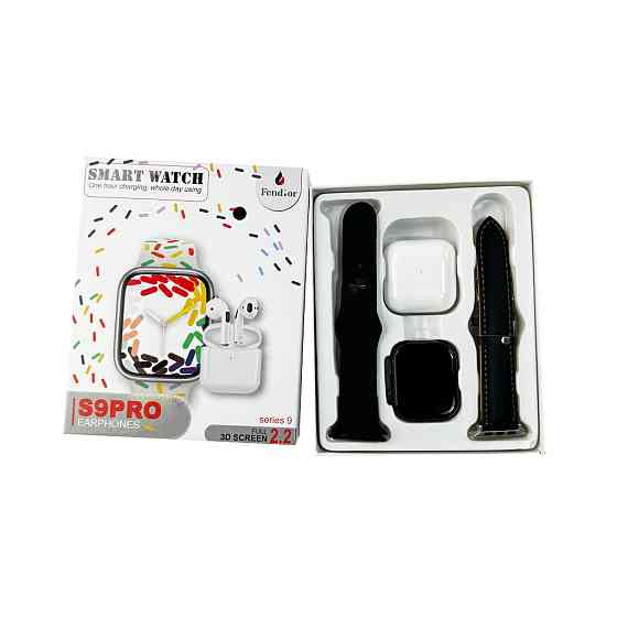 Смарт-годинник Fendior S9 Pro с наушниками, черный Киев