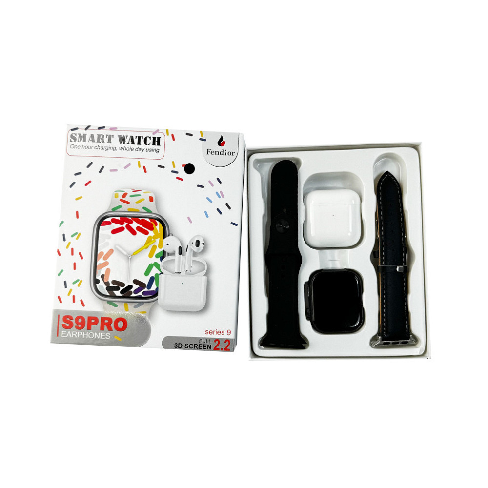 Смарт-годинник Fendior S9 Pro с наушниками, черный Киев - изображение 3