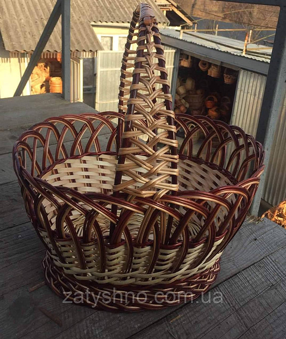 Кошик плетений з лози | Київ - фото 2
