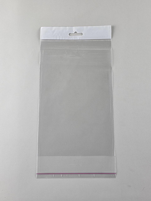 Пакет з еврослотом і липкою стрічкою 15см 23,5 см 25мк (1000 шт) Харків - фото 1