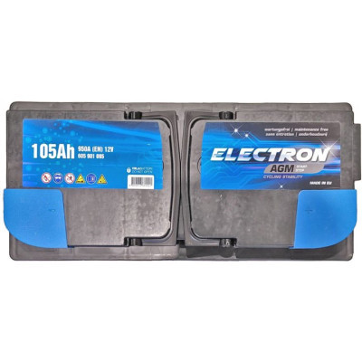 Акумулятор автомобільний ELECTRON AGM 105Ah Ев (-/+) (950EN) (605901095) Вінниця - фото 2