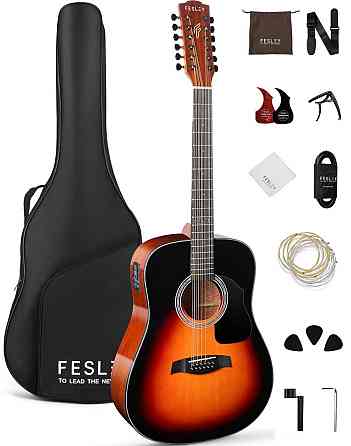Гітара електро-акустична 12-тиструнна Fesley FDET280 (комплект) Харків