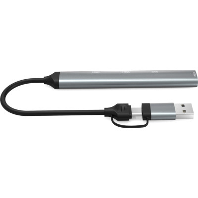 Концентратор Dynamode 5-in-1 USB Type-C/Type-A to 1хUSB3.0, 2xUSB 2.0, card-reader SD/MicroSD (DM-UH-514) Винница - изображение 2