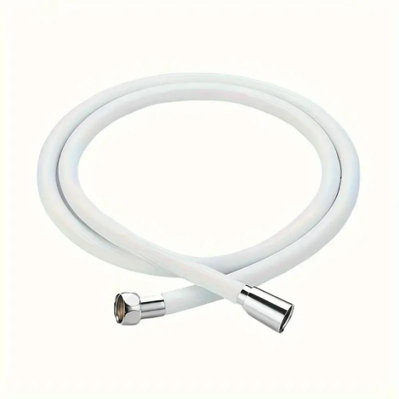 Шланг для душу силіконовий 150см білий ZERIX WHITE.F03 Харків