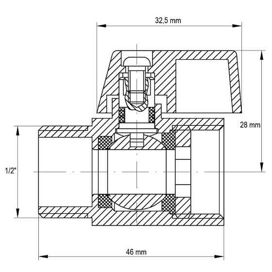 Кран "міні" 1/2" ГШМ Koer KR.401 (KR0156)   ( 29583 ) Харків