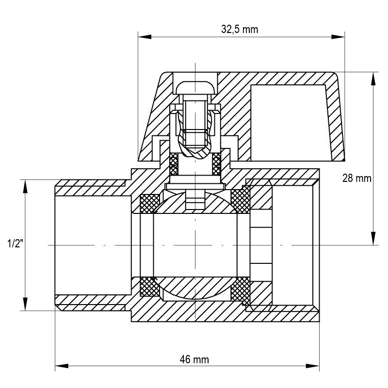 Кран "міні" 1/2" ГШМ Koer KR.401 (KR0156)   ( 29583 ) Харків - фото 3