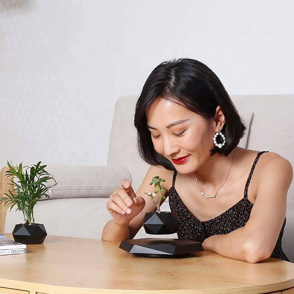 Магнітний левітаційний горщик для рослин HCNT Magnetic Levitating Pot M10-PZ1 Black Київ - фото 5