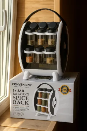 Контейнер для специй / Набор приправных банок 18 шт БЕЛАЯ AND 1-62 Коломия