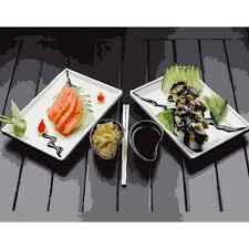 Набір для розпису по номерах Японські делікатеси Strateg розміром 40х50 см (GS286), шт Киев - изображение 1