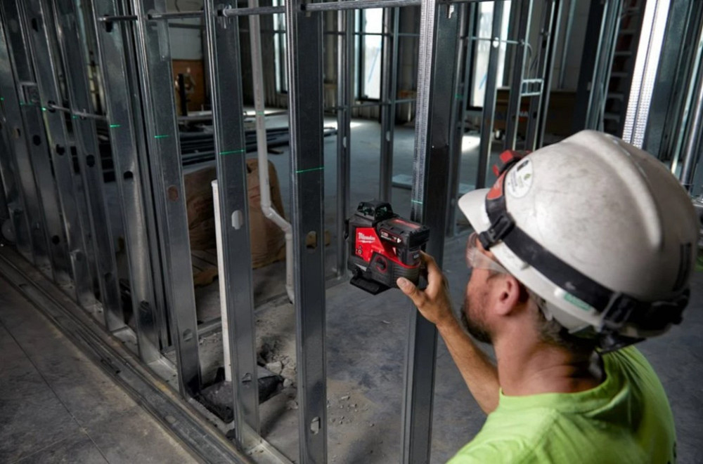 Нівелір 3D лазерний акумуляторний MILWAUKEE, M12 3PL-0C (360 градусів, зел ный луч) (каркас, аксесуари, кейс) Одеса - фото 8