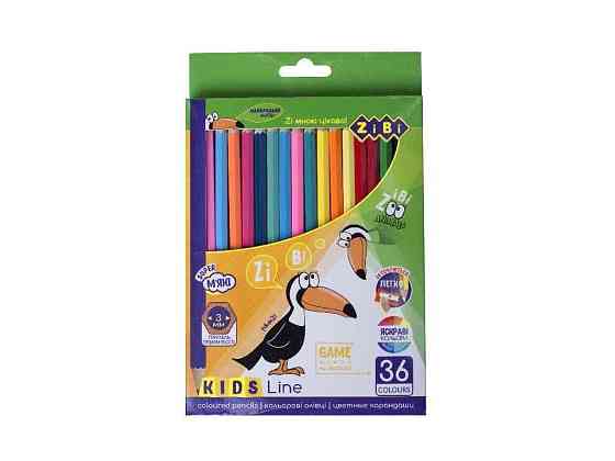 Карандаши цветные, 36 цветов, KIDS LINE ZB.2417 ТМ ZIBI Киев