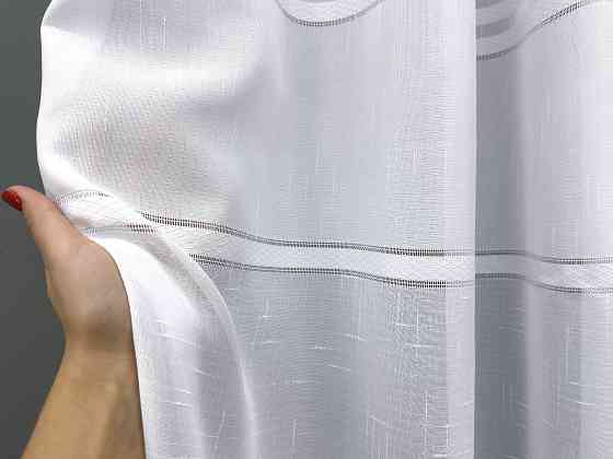 Тюль VR-Textil 1356т Мережка Льон Білий 400х250 см (42-1423) Київ