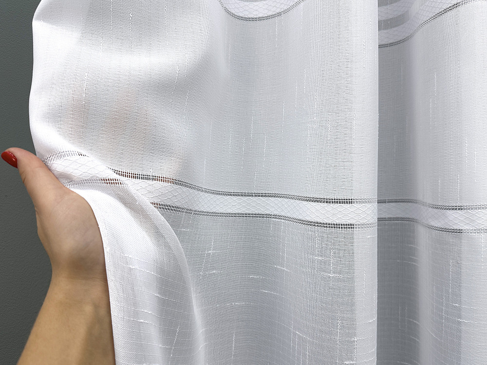 Тюль VR-Textil 1356т Мережка Льон Білий 400х250 см (42-1423) Київ - фото 6