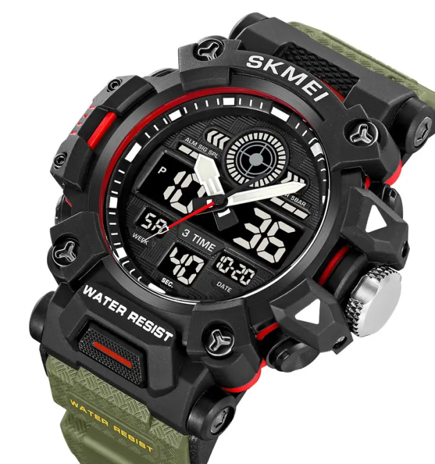 Годинник чоловічий наручний спортивний Skmei 2226 Зелений Вінниця - фото 3