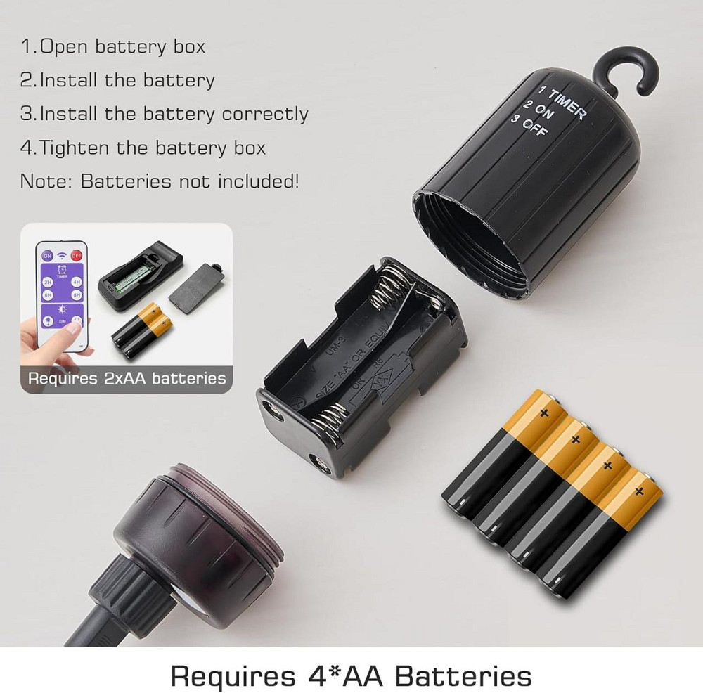 Подвесные лампы на батарейках 2 шт, портативный светильник с пультом, для улицы дома регулируемая высота, бохо Киев - изображение 3